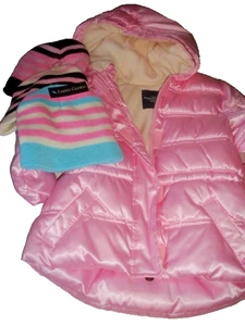 Girls Coat & 3 Hats NEW Size 24 Months NEW - Picture 1 of 3