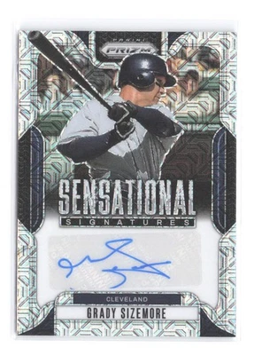 2025 帕尼 Prizm Grady Sizemore 签名 #/25 Mojo Prizm SP SS-GS 亲笔签名印第安人 — 第 1/2 张图片