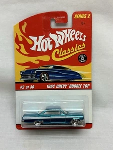 Chevy Bubble Top #2/30 azul Hot Wheels Classics Serie 2 1962 - Imagen 1 de 9