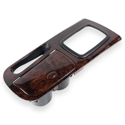 Hyundai Sonata 2000-2005 consola central portavasos bisel de cambio moldura madera grano Foto 1 de 4