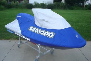 Cubierta SEA DOO GTI GTI LE GTI RFI GTS con logotipo de distribuidor azul y gris nueva FABRICANTE DE EQUIPOS ORIGINALES - Imagen 1 de 1