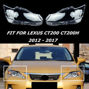 For Lexus CT200 CT200h 2012-2017 A Pair Of Lampshade Headlight Lens Auto Shell