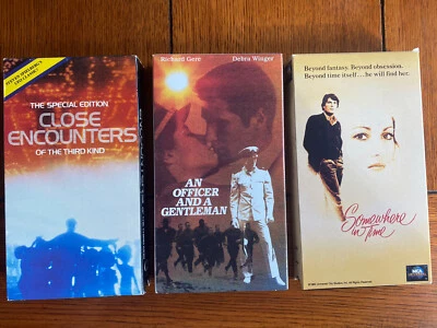 classic movie night officer and gentleman close encounters somewhere in time vhs - Image 1 of 4