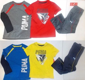 Puma Toddler Boys 3pc Outfits 2 Shirts & Pants 2 Choices Sizes 2T 3T 4T NWT  - Picture 1 of 3