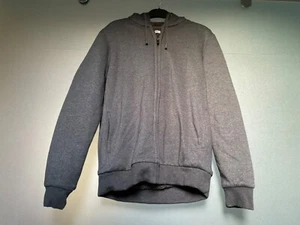 MEN'S TU FLEECE LINED ZIP FRONT HOODED JACKET, WORN ONE WEEKEND, SMALL - Picture 1 of 2