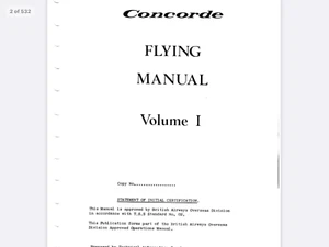 Concorde 1500 Seiten Fluganleitungen + viele Extras!!! Versand per wetransfer pdf - Bild 1 von 9