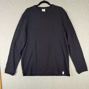Zara Womens Size XL Pullover Sweatshirt Black Long Sleeve 100% Cotton - Picture 1 of 7