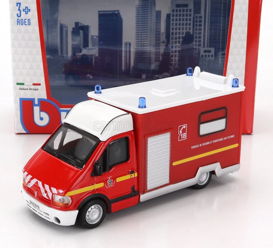 1/50 BURAGO - RENAULT - MASTER VAN VEHICULE DE SECOURS ET 18-32004 - Immagine 1 di 1
