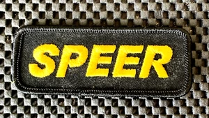 SPEER AMMUNITION EMBROIDERED SEW ON PATCH GUNS RIFLES BULLETS 4" x 1 1/2" NOS - Picture 1 of 2