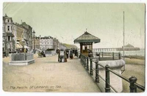 POSTAL DE COLECCIÓN FOLKS AT THE PARADE ST LEONARDS-ON-SEA UK 1909 042921 Q - Imagen 1 de 2