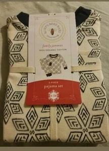 New~ Burt's Bees Family Pajamas 2 PC. PJ Set baby 0-3 months snowflake *organic - Picture 1 of 1