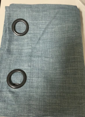 🌿 Eclipse Rowland Blue Blackout Curtain Grommet Panel 52" × 84" 🆕👉One Panel👈 - Image 1 of 3