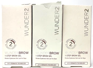 (2) Wunder2 Wunderbrow 1-Step Brow Gel New In Packaging YOU CHOOSE YOUR COLOR