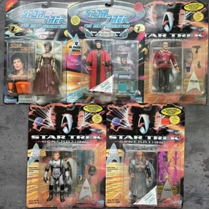 Lot of 5 STAR TREK Generations 5" ACTION FIGURES Vintage 1994 Playmates Toys NEW - Picture 1 of 7