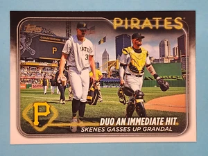 2024 Topps Update Paul Skenes Yasmani Grandal Pittsburgh Pirates #US160 - Picture 1 of 2