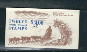 USA SC # BK152 Jack London , Complete Booklet . plate 1. MNH - Picture 1 of 2