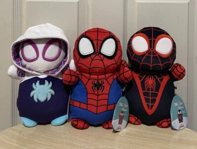 Amazing Spider-Man Squishmallow HugMees 10”  Set Of 3 NEW 2024 - image 1 of 4