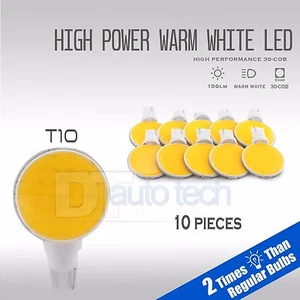 10X High Power T10/921/194 RV Camper Trailer LED Interior Light Bulbs Warm White - Picture 1 of 5