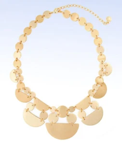BAUBLEBAR Gold-Tone CLEOPATRA Geometric Link Collar Necklace - Picture 1 of 1