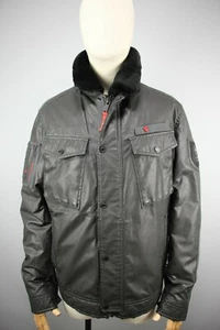 STRELLSON Swiss Gross Mens Polar W Black Jacket With fur lining and collar Sz 50 - Picture 1 of 12