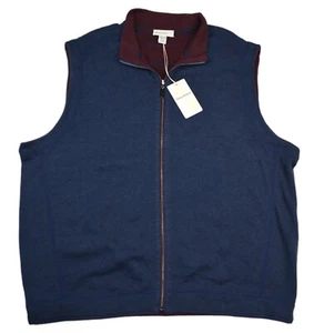 Maglione Tommy Bahama reversibile full zip gilet golf elasticizzato uomo 2XL grande nuovo con etichette - Foto 1 di 12