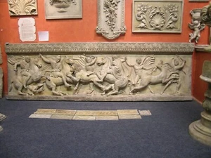 Alexander the Great Sarcophagus stone wall Plaque relief frieze Hunt Scene - Picture 1 of 5