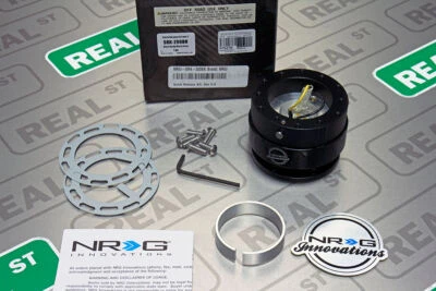 NRG Steering Wheel 2.5" Quick Release Generation 2.0 Black with Horn Wires - Image 1 of 4