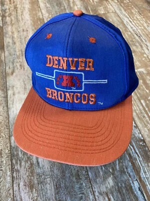 De colección 1990 NFL Denver Brincos Drew Pearson SnapBack Gorra de Pelota Sombrero AFC Foto 1 de 4