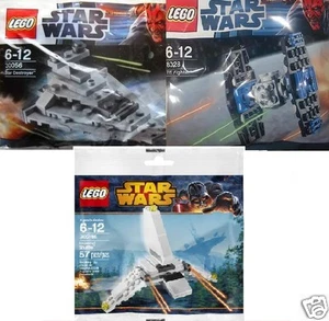 3x LEGO Star Wars imperiale Schiffe: Zerstörer 30056 + Tie 8028 + Fähre 30246 - Picture 1 of 1