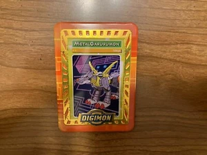 Digimon MetalGarurumon Taco Bell Metal Tin Chase Card LP Condition - Picture 1 of 8