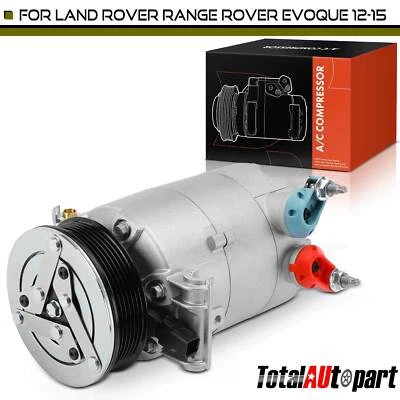 Compresor de aire acondicionado con polea de 6 ranuras y embrague para Land Rover LR2 2013 2014-2015 Foto 1 de 4