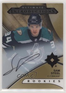 2018 Upper Deck Ultimate Collection Introductions Gold Sam Steel Rookie Auto RC
