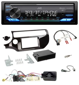 JVC Bluetooth DAB USB Lenkrad Autoradio für Kia Rio UB Facelift 2017-2023 piano - Bild 1 von 11