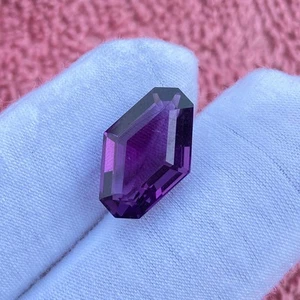 Pierre Précieuse Améthyste Fancy Taillée 8,05 Carats Pour Bijoux - Picture 1 of 3