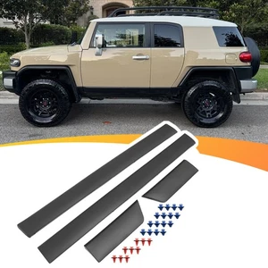 Juego de 4 molduras exteriores para puerta de conductor y pasajero para Toyota FJ Cruiser 2007-2014 - Imagen 1 de 10