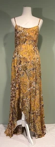 Free People Yellow Floral Maxi Dress NWT Size M - Picture 1 of 9