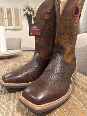 Botas ARIAT PARA HOMBRE RUGSTOCK Puntera Cuadrada Marrón 10012788 Talla 13D Foto 1 de 4