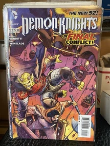 ¡Lote mixto de 10 DC COMICS! AQUAMAN, BLUE DEVIL, BLACK LIGHTNING, DEMON KNIGHTS, CASI NUEVO - Imagen 1 de 10