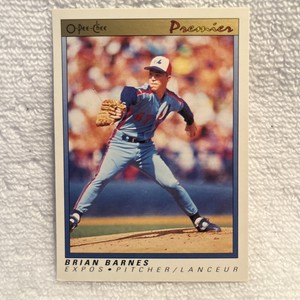 1991 O-Pee-Chee OPC Premier MLB Baseball Cards #4 BRIAN BARNES