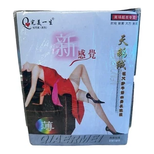 Qiaermei. Thigh High Stockings Black One Size New in package - Picture 1 of 2