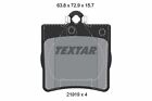 TEXTAR Bremsbelagsatz Scheibenbremse Q+ 2191903 für KLASSE CLK MERCEDES SLK W210