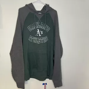 Oakland A’s Athletics 3XL Hoodie Green Gray Hoodie Pullover Baseball MLB NEW - Picture 1 of 4