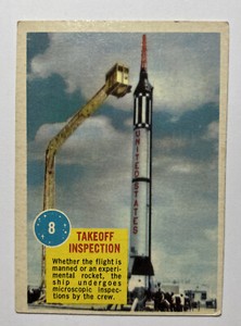 1963 Topps Astronauts #8 Take off inspection. Rare                    2G5