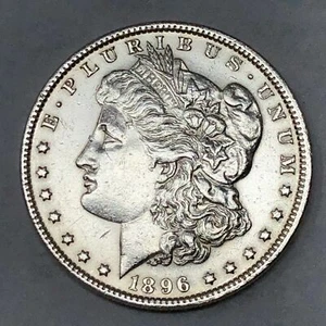 1896 MORGAN SILVER DOLLAR 90% SILVER $1 US COIN - EXCELLENT CONDITION! B017 - Picture 1 of 2