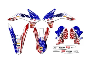 Kit de gráficos XCF MERICA Usa Senge 2013-2014 compatible con KTM - Imagen 1 de 10