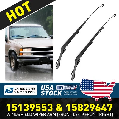 For Chevrolet Tahoe 2002-2006 15139553 & 15829647 Windshield Wiper Arm Pair - Image 1 of 4