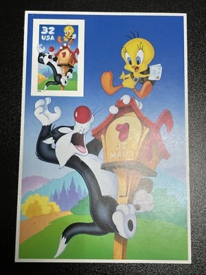 United States 3205c Sylvester & Tweety 1998 No Die Cut KSPhilatelics - Image 1 of 2