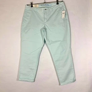 NEW Khakis by GAP Skinny Boyfriend Ankle Pants Womens $44 Stretch Blue Sz 12 NWT - Picture 1 of 10