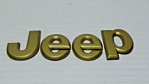 1993-1998 JEEP Grand Cherokee Rear Trunk Gold Emblem Letters - Picture 1 of 8