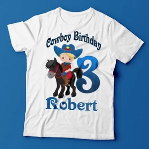 Cowboy Birthday Shirt / Cowboy Shirt / Cowboy Birthday Outfit / Cowboy Party - Picture 1 of 4